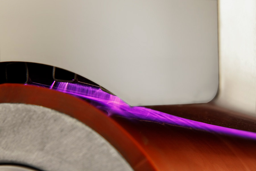 Development of a 2.2 m wide dielectric barrier discharge.